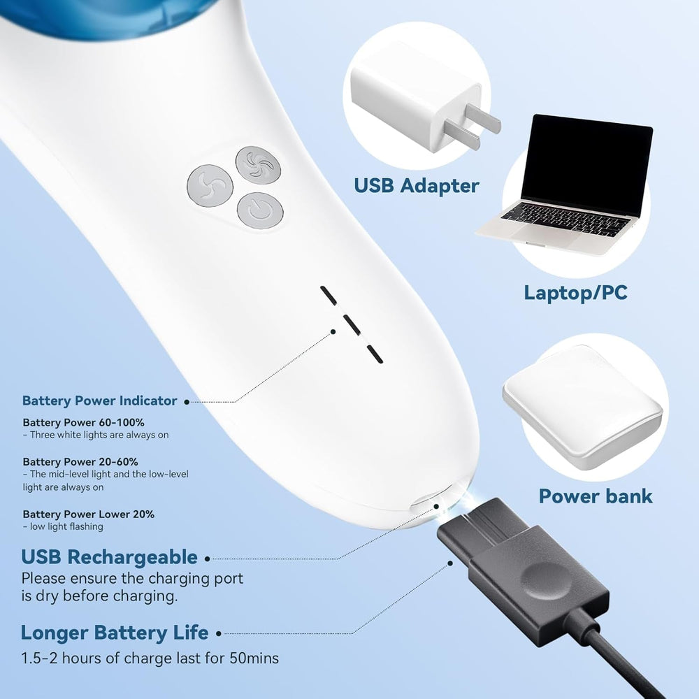 CARER SPARK Tondeuse à cheveux pour enfants, tondeuse à cheveux silencieuse à adsorption sous vide pour enfants IPX7 rechargeable avec 2 peignes de guidage, tondeuse professionnelle sûre pour enfants - Bain et soins de la peau Naty Shop