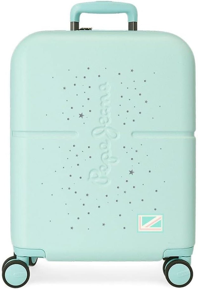 Cărucior de cabină Pepe Jeans Jane, 40 x 55 x 20 cm, negru, 40x55x20 cms, valiză de cabină Bagaje și echipament de călătorie Naty Shop Turcoaz Valiza