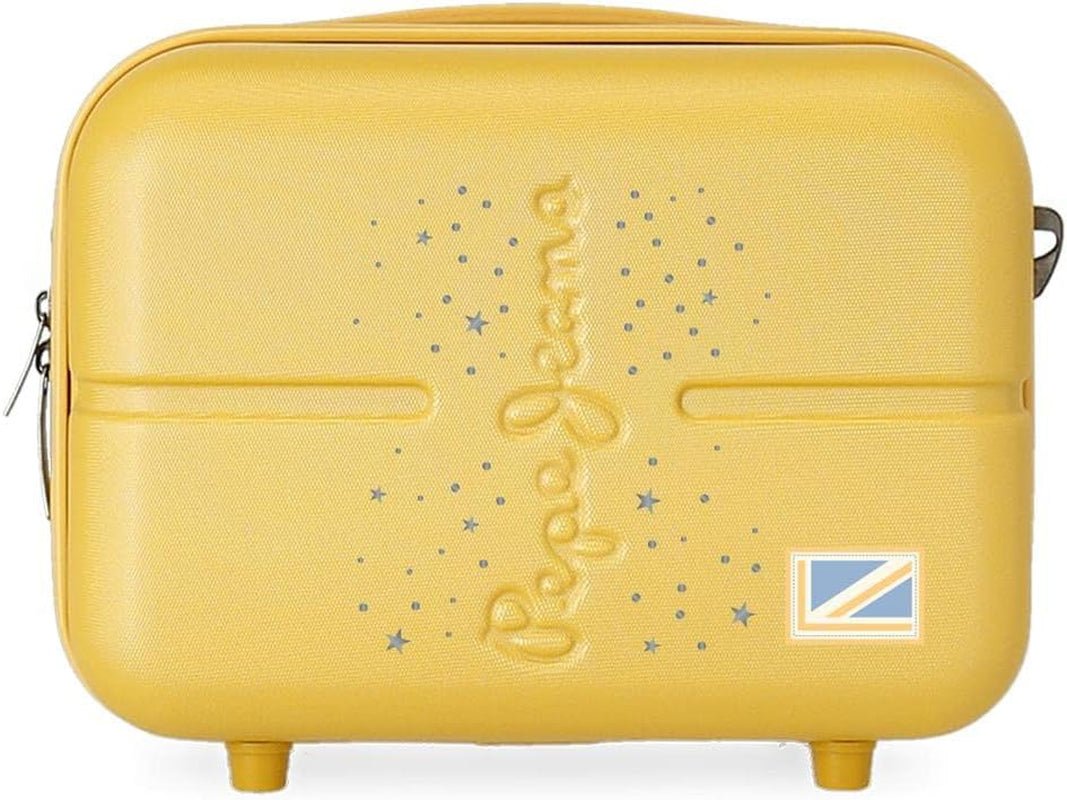 Cărucior de cabină Pepe Jeans Jane, 40 x 55 x 20 cm, negru, 40x55x20 cms, valiză de cabină Bagaje și echipament de călătorie Naty Shop Ocru Geantă de toaletă de la Abs