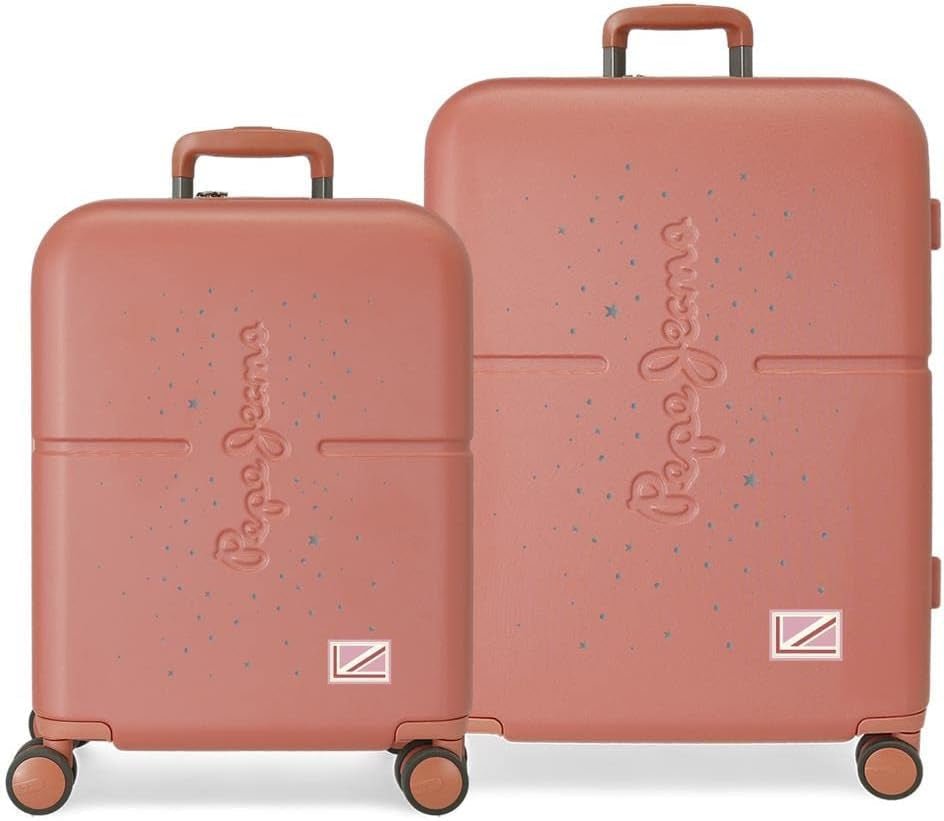 Cărucior de cabină Pepe Jeans Jane, 40 x 55 x 20 cm, negru, 40x55x20 cms, valiză de cabină Bagaje și echipament de călătorie Naty Shop Teracotă Reglarea carcasei