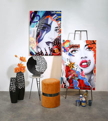 Casablanca design moderne GILDE sculpture Osaka noir H : 44 cm L : 41 cm P : 10 cm 43491 Statuettes et sculptures Naty Shop