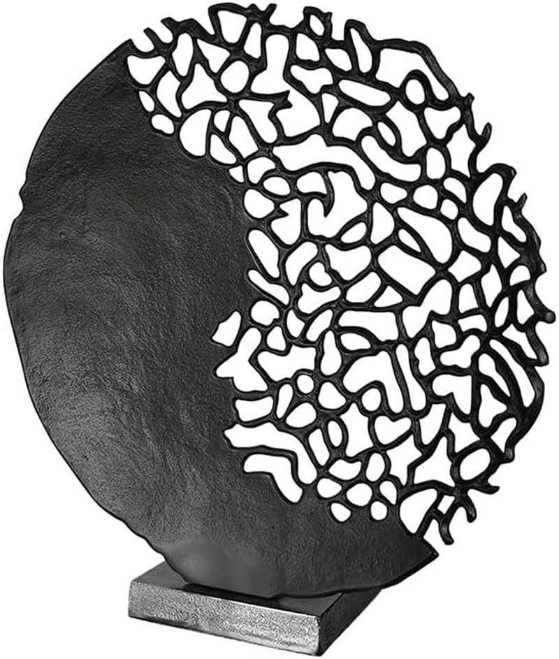 Casablanca design moderne GILDE sculpture Osaka noir H : 44 cm L : 41 cm P : 10 cm 43491 Statuettes et sculptures Naty Shop