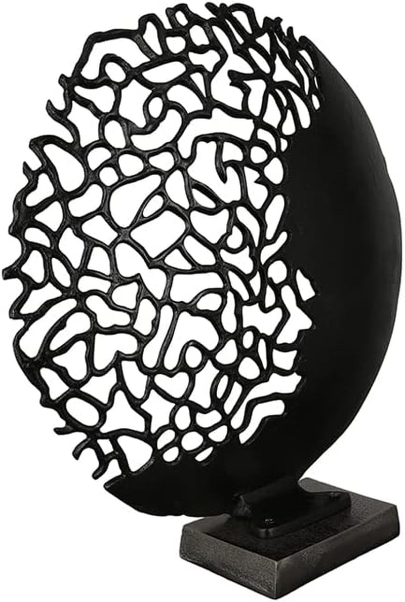 Casablanca design moderne GILDE sculpture Osaka noir H : 44 cm L : 41 cm P : 10 cm 43491 Statuettes et sculptures Naty Shop