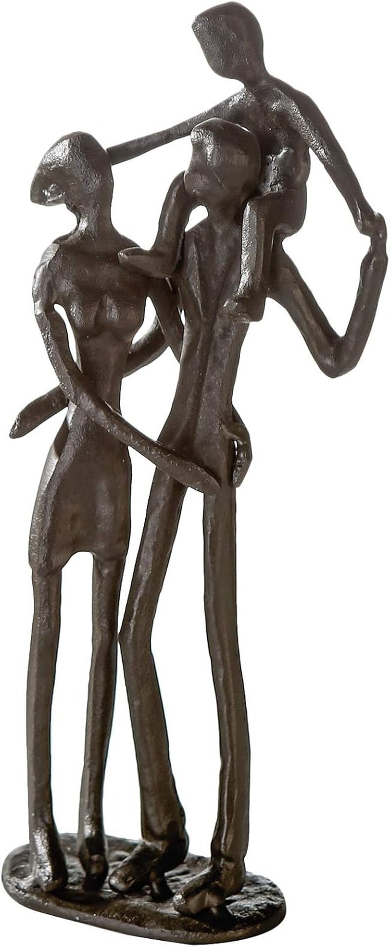 Casablanca - Sculpture design Running - fer - cuit H 17 cm Statuettes et sculptures Naty Shop Marron Hauteur 15,5 cm