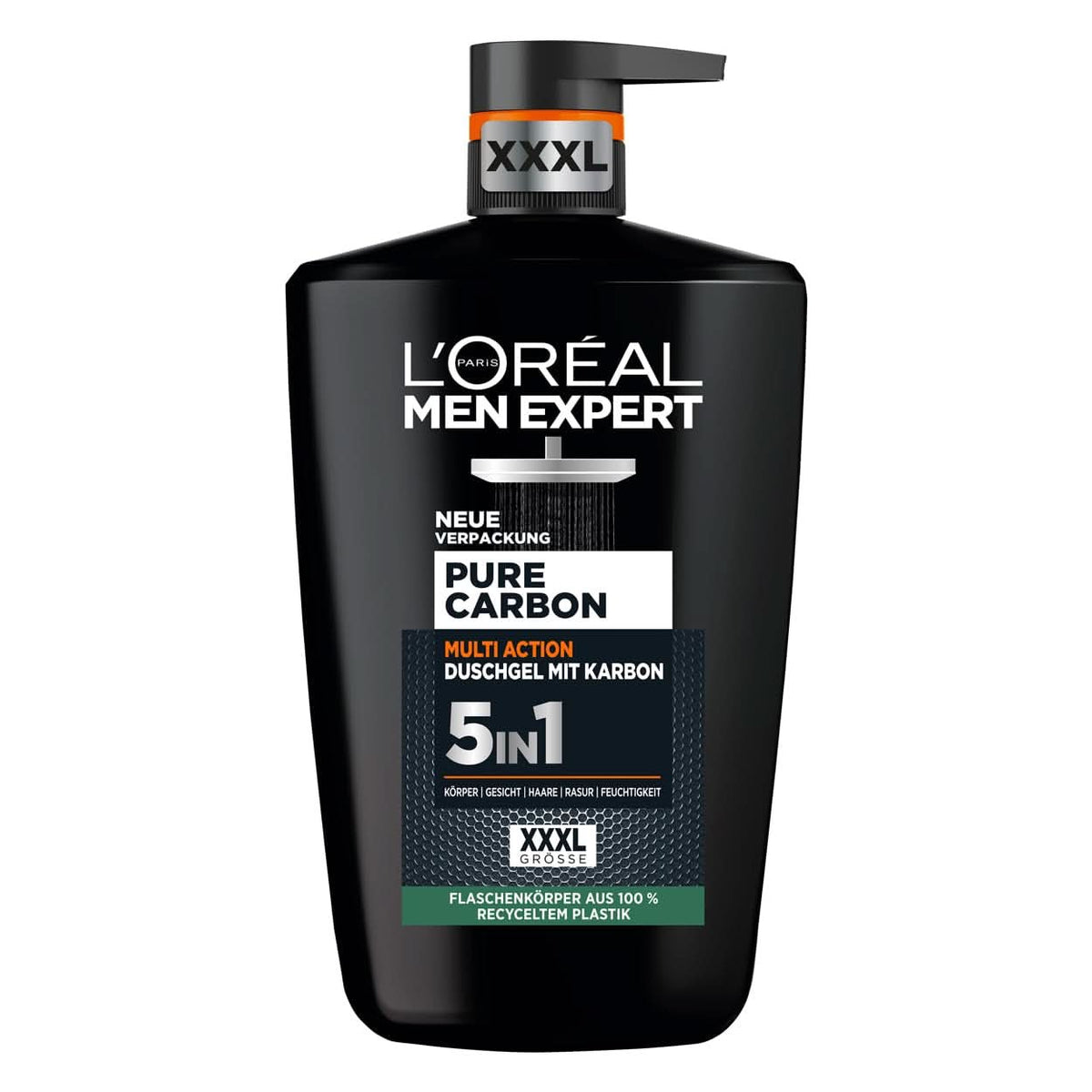 L'Oréal Men Expert XXXL 5In1 Gel douche et shampoing pour homme, 1 litre Naty Shop Default Title