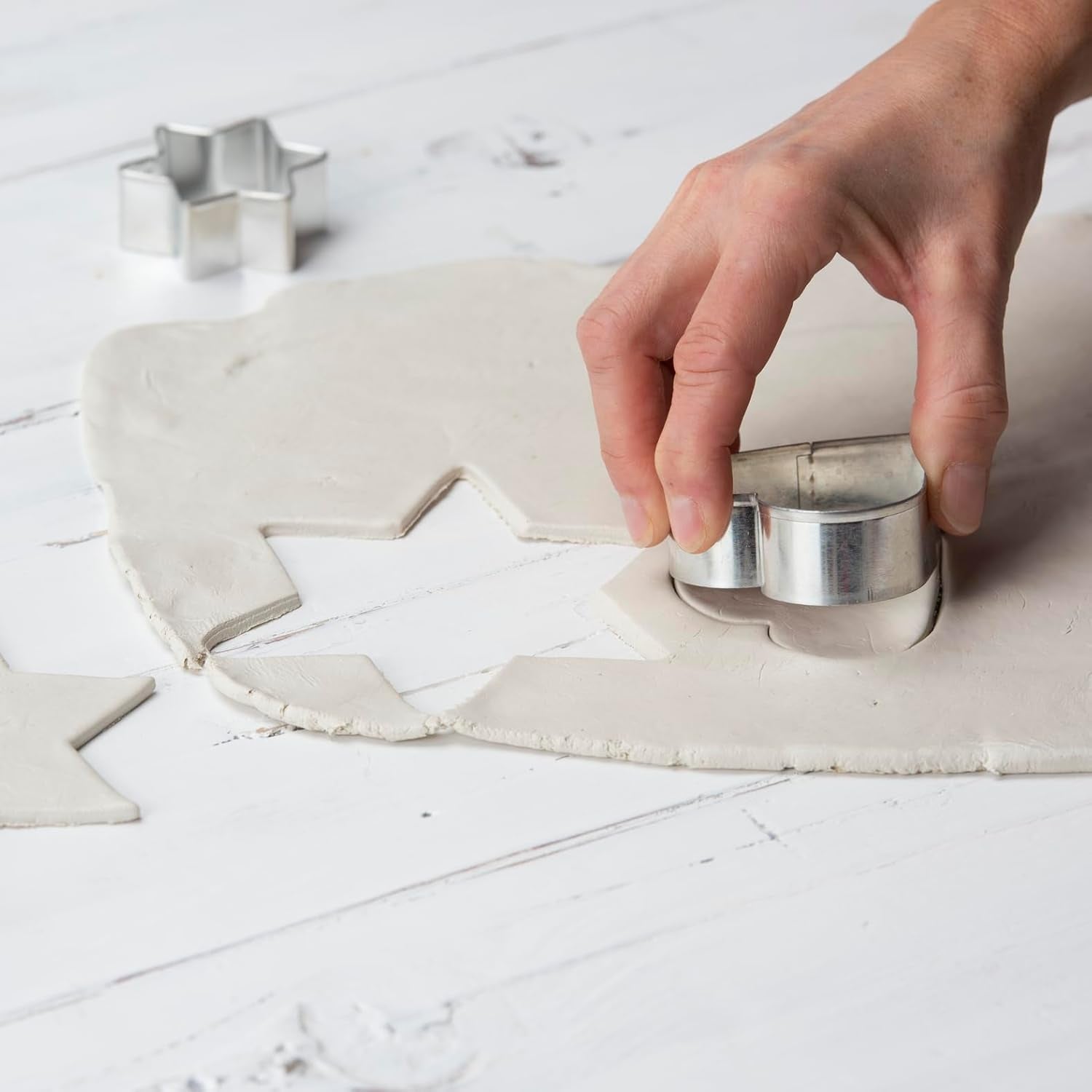 Emporte-pièce Kaiser original 2300612867, pour décorer des biscuits, biscuits, fondants, plaque d'acier, argent