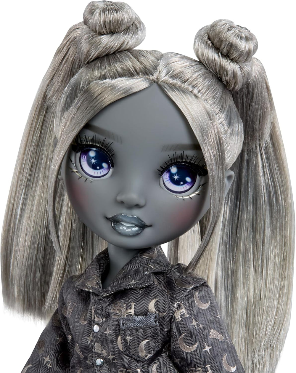 Rainbow High Shadow High Girl's Night - Luna Madison – Poupée mode 28 cm en gris, cheveux gris et tenue avec accessoires et vêtements – Pour petits et enfants à partir de 6 ans