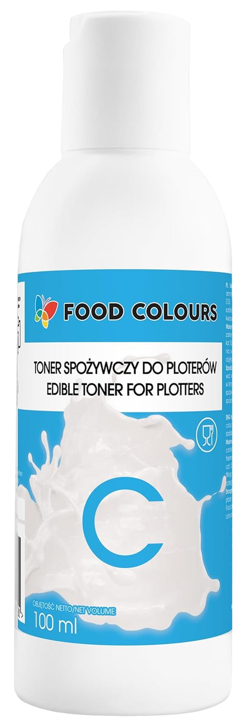 Set de colorants alimentaires avec encres comestibles pour traceurs 6 x 100 ml | Cyan clair | Cyan | Magenta clair | | Magenta | Jaune | Noir | Impression comestible, impression sur papier gaufré, garniture de gâteau décorative