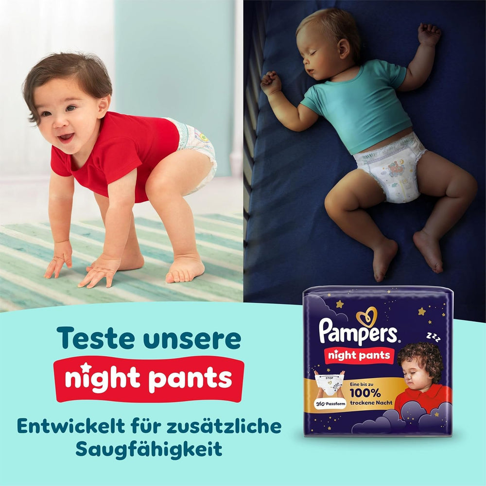 Pantalon de protection Pampers Premium Taille 7, 123 couches, 15 kg+, avec réglage à 360° et poignets anti-fuites souples pour un confort et une protection optimaux
