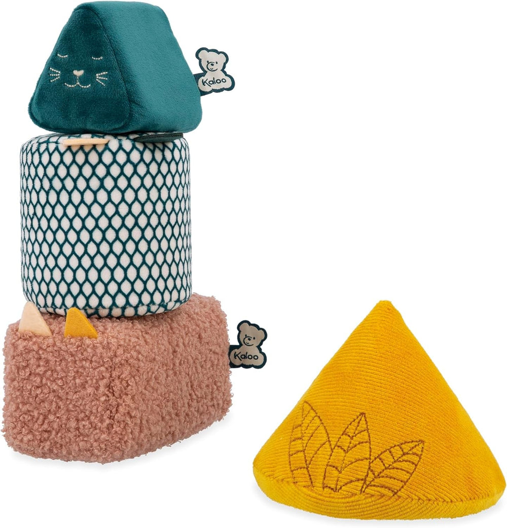 KALOO - Stimuli - 4 formes évolutives avec sons - Produits bébé - Jeu d'empilage - Compétences d'audition et de préhension - Dès la naissance, K227002 Jouets bébé Naty Shop Titre par défaut
