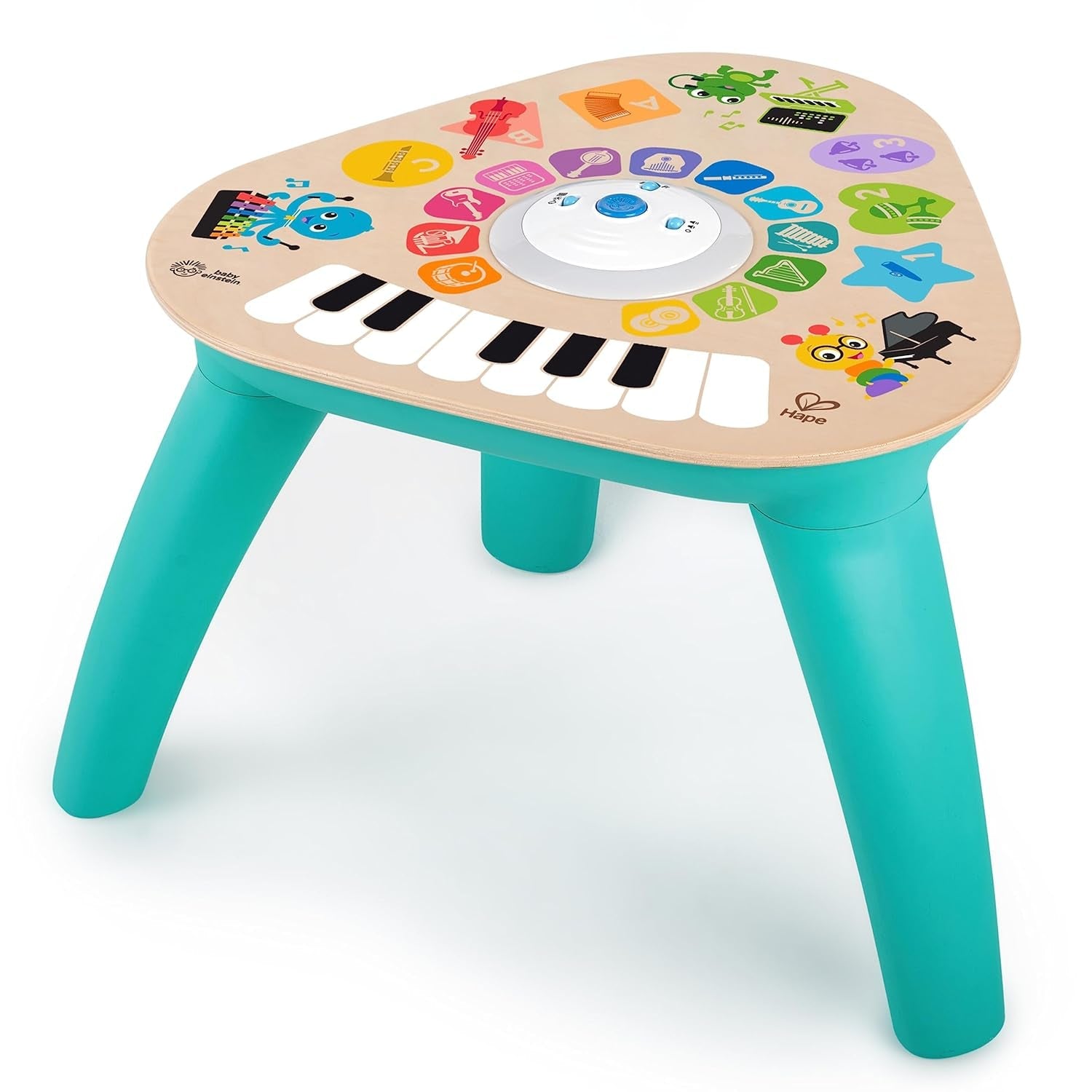 Baby Einstein, Hape, Clever Composer Tune Table Magic Touch Play Table, 22 instruments de musique, jouet musical électronique en bois, cube musical et jouet sensoriel, à partir de 6 mois Jouets pour bébé Naty Shop