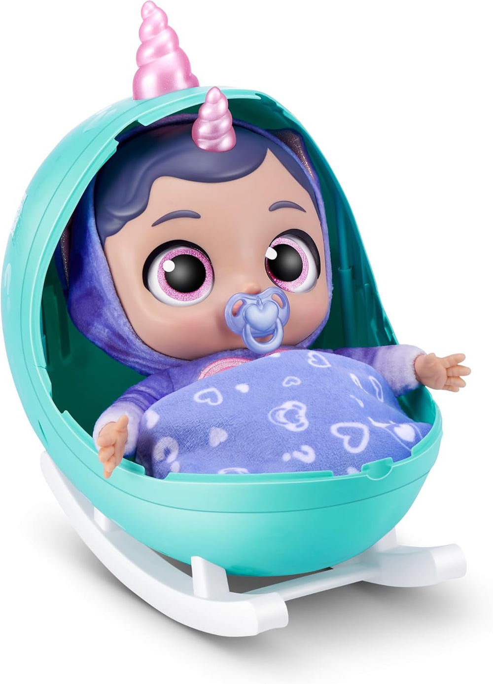 Babycorns Serie 1 von ZURU Magische Babypuppe Katze (Poppy) mit Zubehör, Überraschungs-Unboxing-Spielzeug für Kinder, Mädchen