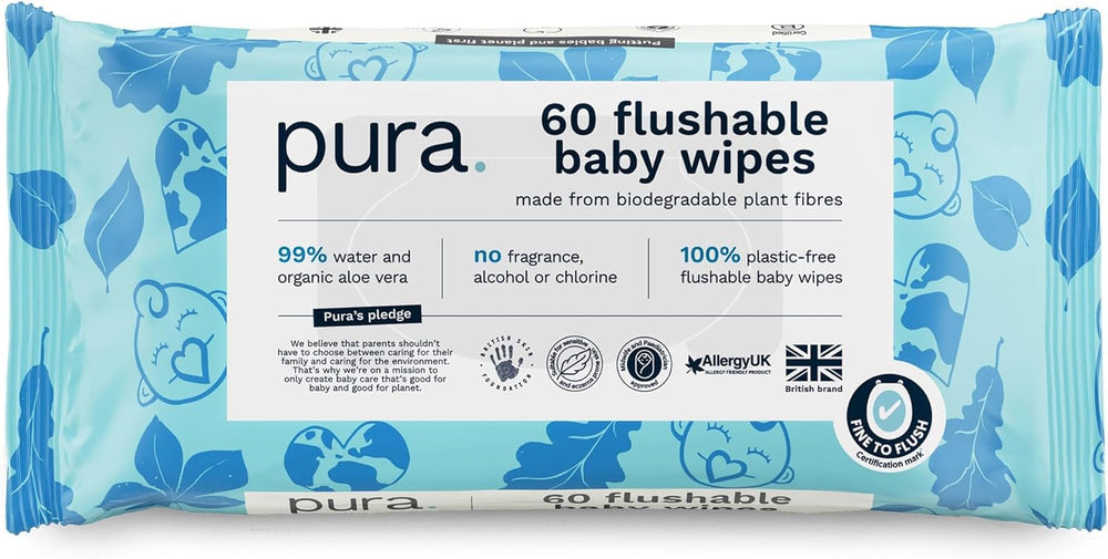 Lingettes jetables écologiques pour peau sensible de bébé, 70 lingettes (1 paquet) 99 % d'eau, 100 % sans plastique, pour peaux sensibles sujettes à l'eczéma, nouveau-né, biodégradables, végétaliennes