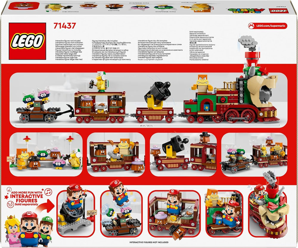 LEGO Super Mario Express Bowser Train Kids Adventure Playset avec Hammer Brother 2 Gumbas et 2 Paracrectures Nintendo Cadeau pour garçons filles joueurs 71437 Jeux de construction Besuche den LEGO-Store