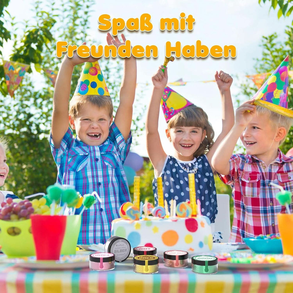 Paillettes comestibles, lot de 6 teintes, 5 grammes Glitter Naty Shop