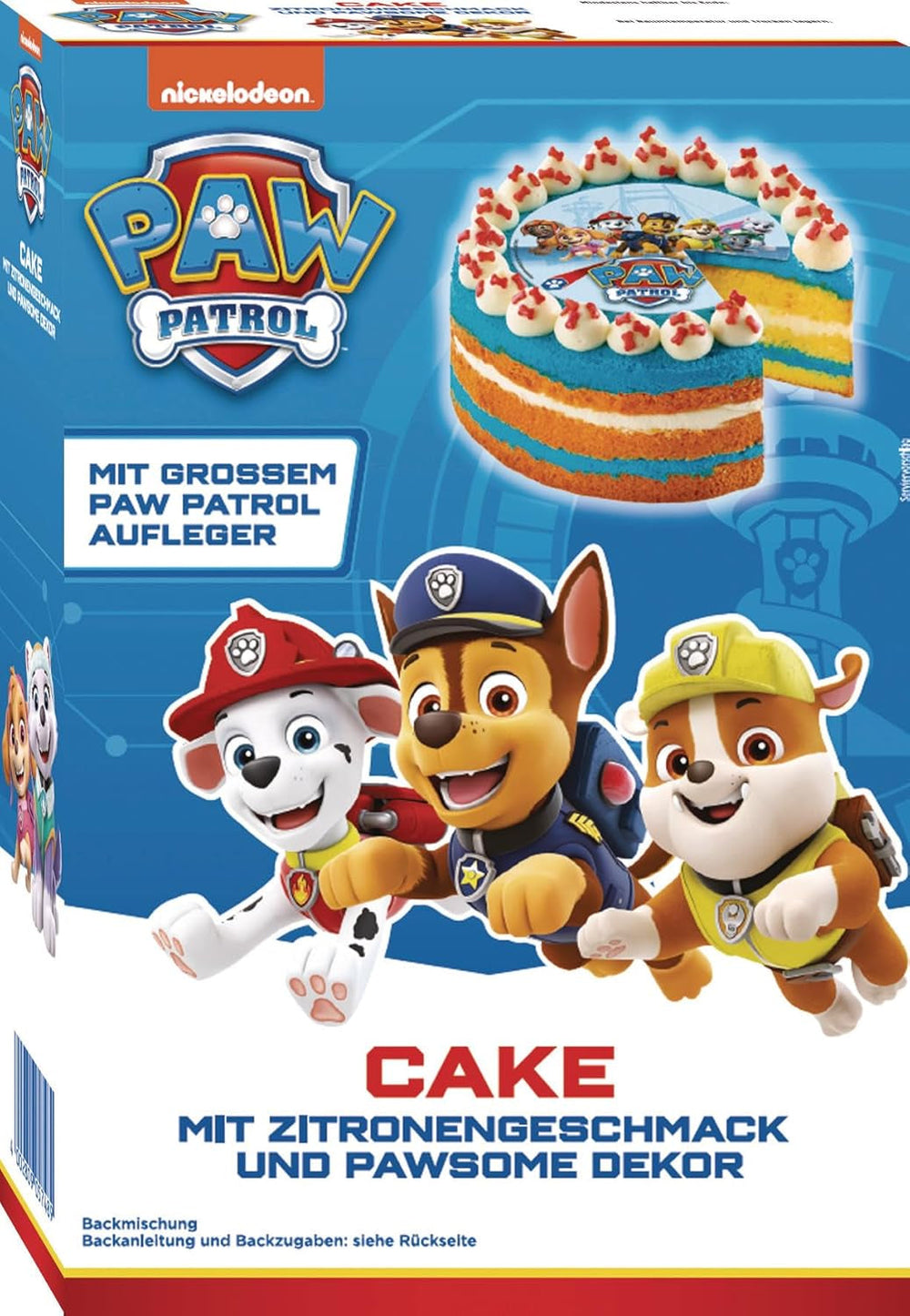 RUF X PAW Patrol Muffin Backmischung mit Erdbeer-Geschmack, pour 12 Paw Patrol Muffins, Inkl.16 Oblaten-Auflegern et Pawsome Muffin-Förmchen, 1 X 394G Naty Shop 307 G (1Er Pack) Kuchen