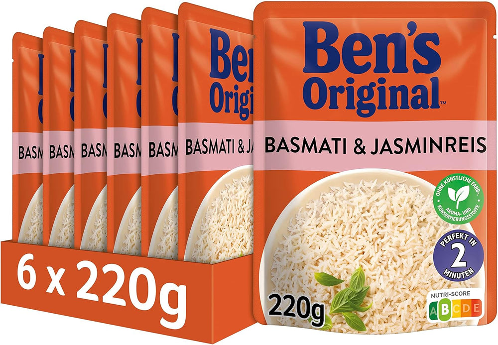 BEN'S ORIGINAL™ Riz basmati express 6 x 220 g