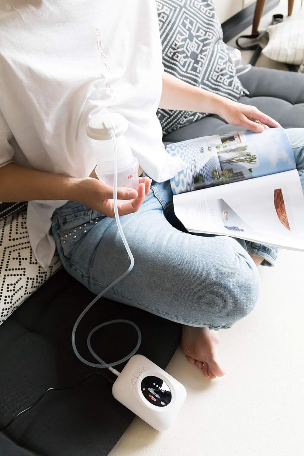 Nuby - Elektrische Milchpumpe Mit Digitaler Anzeige Accessoires Alimentation et Allaitement Bebe Naty Shop