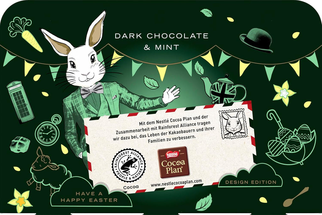 NESTLÉ after EIGHT, iepurași de ciocolată cu mentă ambalați individual, 72 x 20 grame Bomboane de Ciocolata Naty Shop