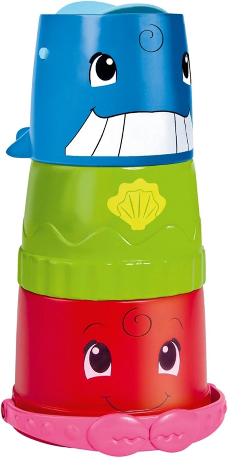 Simba 104010183 - Seau ABC avec verre empilable, seau et verre coloré avec ruisseau et roue à eau, 3 pièces, 23 cm, à partir de 12 mois Baby Toys Naty Shop Titre par défaut