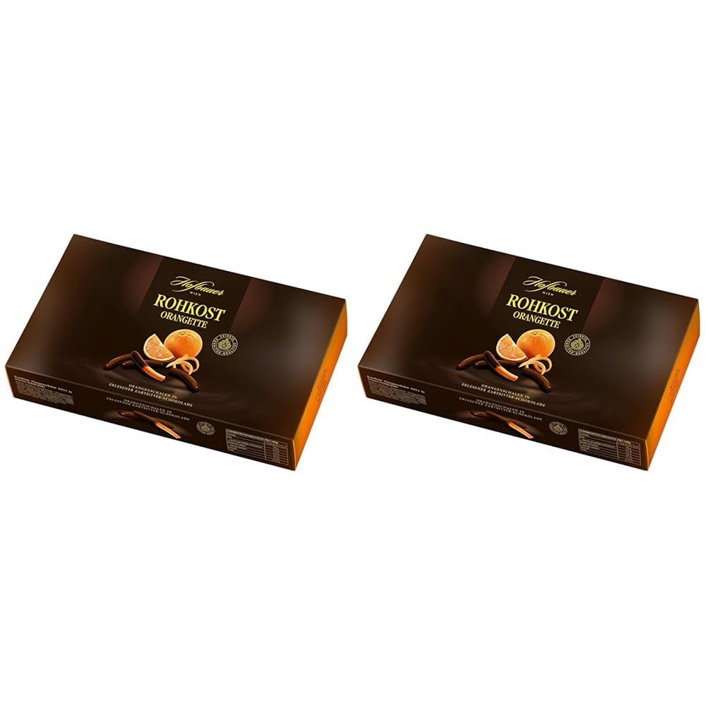Hofbauer Vienna Orangette crude, felii de portocală acoperite cu ciocolată, 1000 g