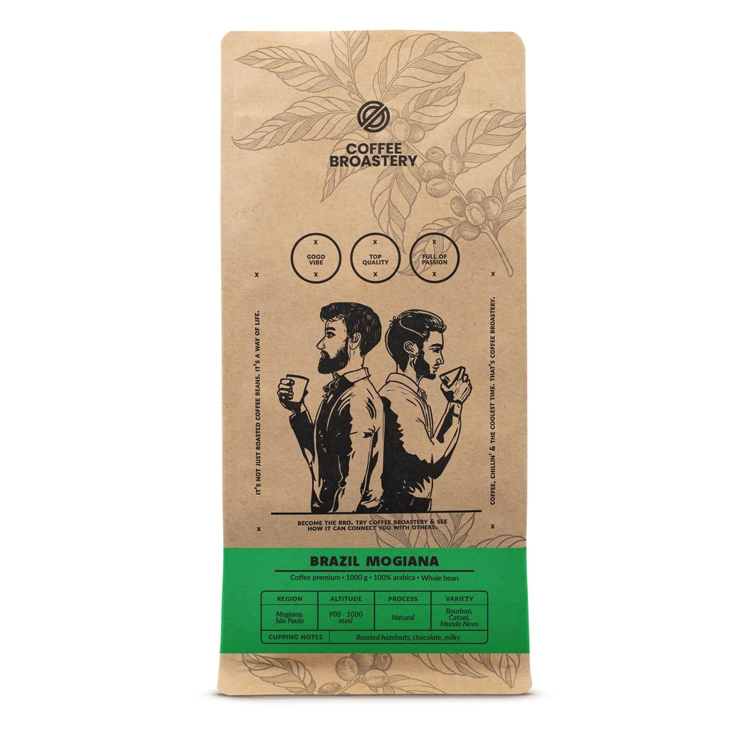 Coffret de café en grains 3x1kg 3000g | Brésil Mogiana | Café brésilien | Café spécial | Fraîchement frit | Torréfacteur artisanal