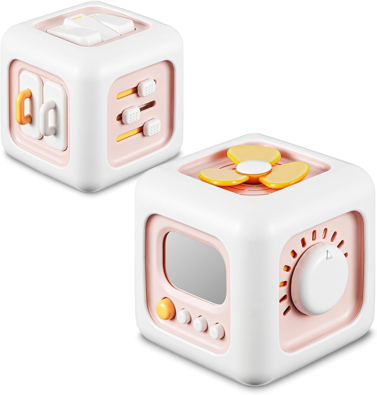 Jouet sensoriel pour les tout-petits de 1 à 3 ans | Jouet Montessori pour les enfants à partir de 1 an | Jouet de voyage pour bébés de 12 à 18 mois | Cube d'activités, cadeau anniversaire ou Noël pour les 1 an