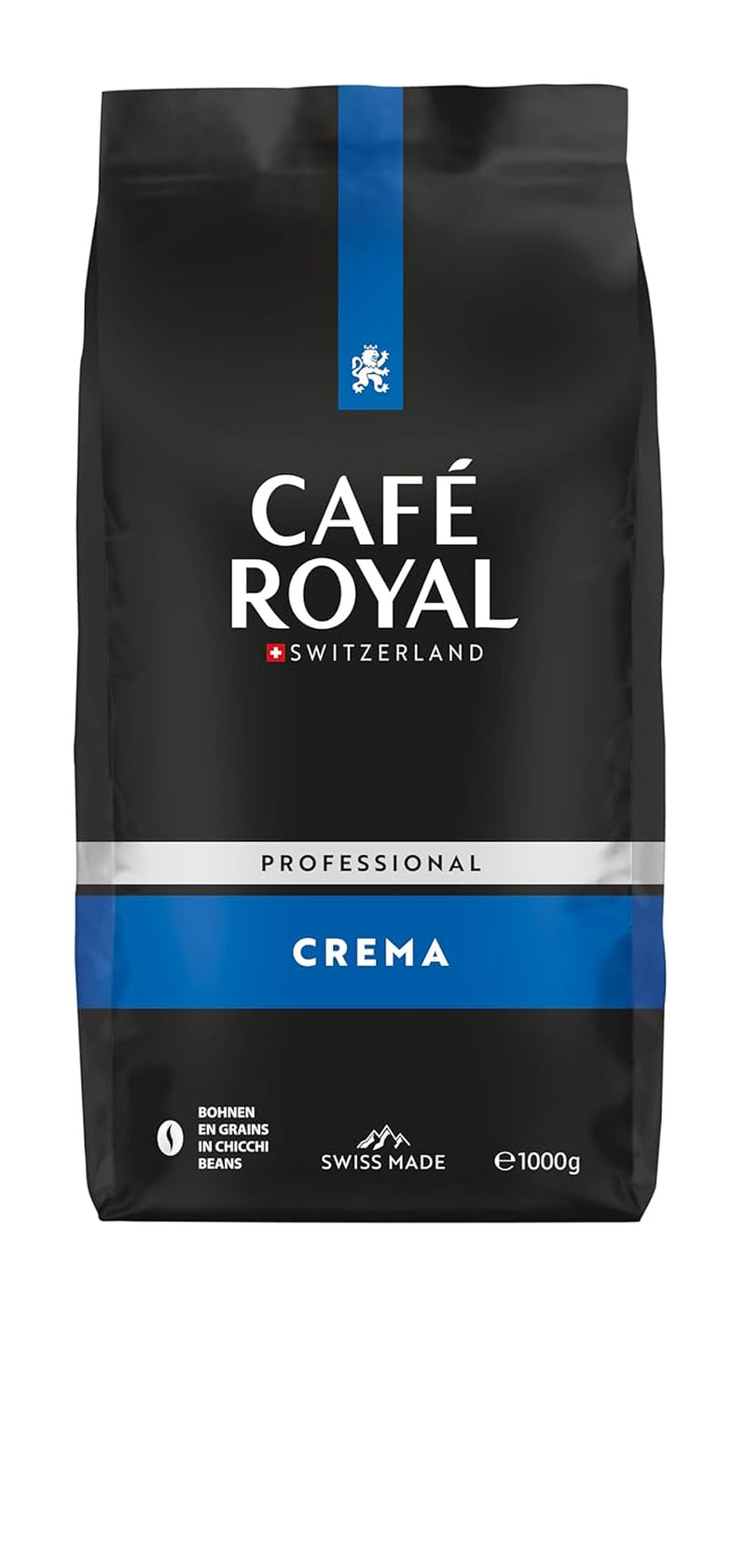 Café Royal Professional Line Crema – Machines à café pour machines automatiques, harmonique, cuisson moyenne, intensité 3/5, 1 kg