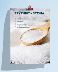 SANS SUCRE SUCRE 400 G Erythrit + Stevia Vegan, 100% Zucker- & Kalorienfreier Zuckerersatz, Zahnfreundlich 1:1 Süße Gegenüber Zucker, Gesunde Alternative Ohne Eigengeschmack Zum Kochen, Backen, Süßen Sweeteners Naty Shop