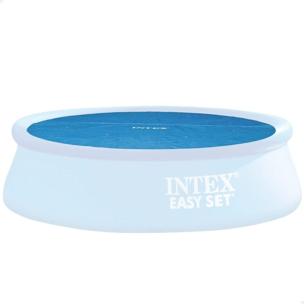 Bâche solaire pour piscine Intex Easy and Frame 305 cm de largeur, épaisseur de 120 microns, taille fabriquée : env. 290 cm, 28011 Bleu