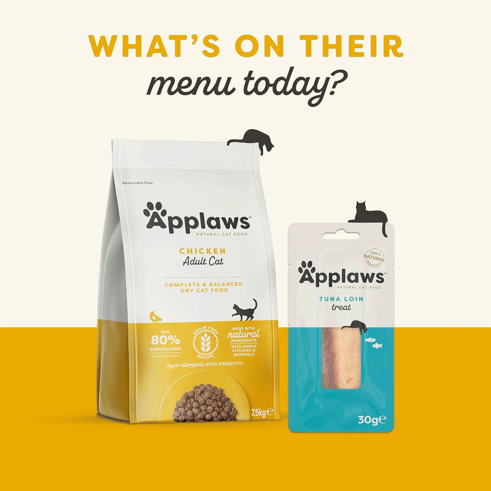 Applaws Nourriture humide 100 % naturelle de qualité supérieure pour chat, sélection de bouillon de poulet pour chats adultes – Lot de 4 boîtes (12 x 70 g)