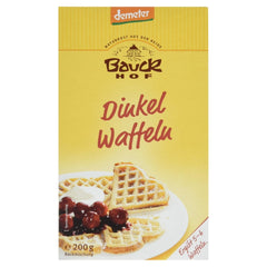 Demeter Bauck Hof Bio Dinkel Wafflen, 200 G Mélange pour la pâtisserie et la cuisson Naty Shop 200 G (1Er Pack)
