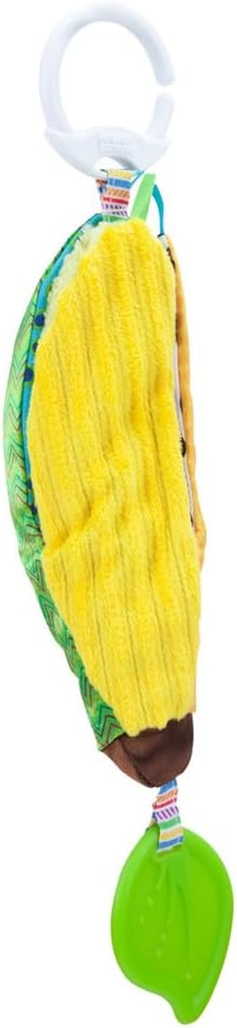 LAMAZE Bea la banane, jouet pour nouveau-né à clipser pour poussette et poussette, jouet sensoriel pour bébé avec couleurs et sons, jouet de développement pour garçons et filles de 0 à 24 mois, jaune jouets pour bébé Naty Shop Bea la banane