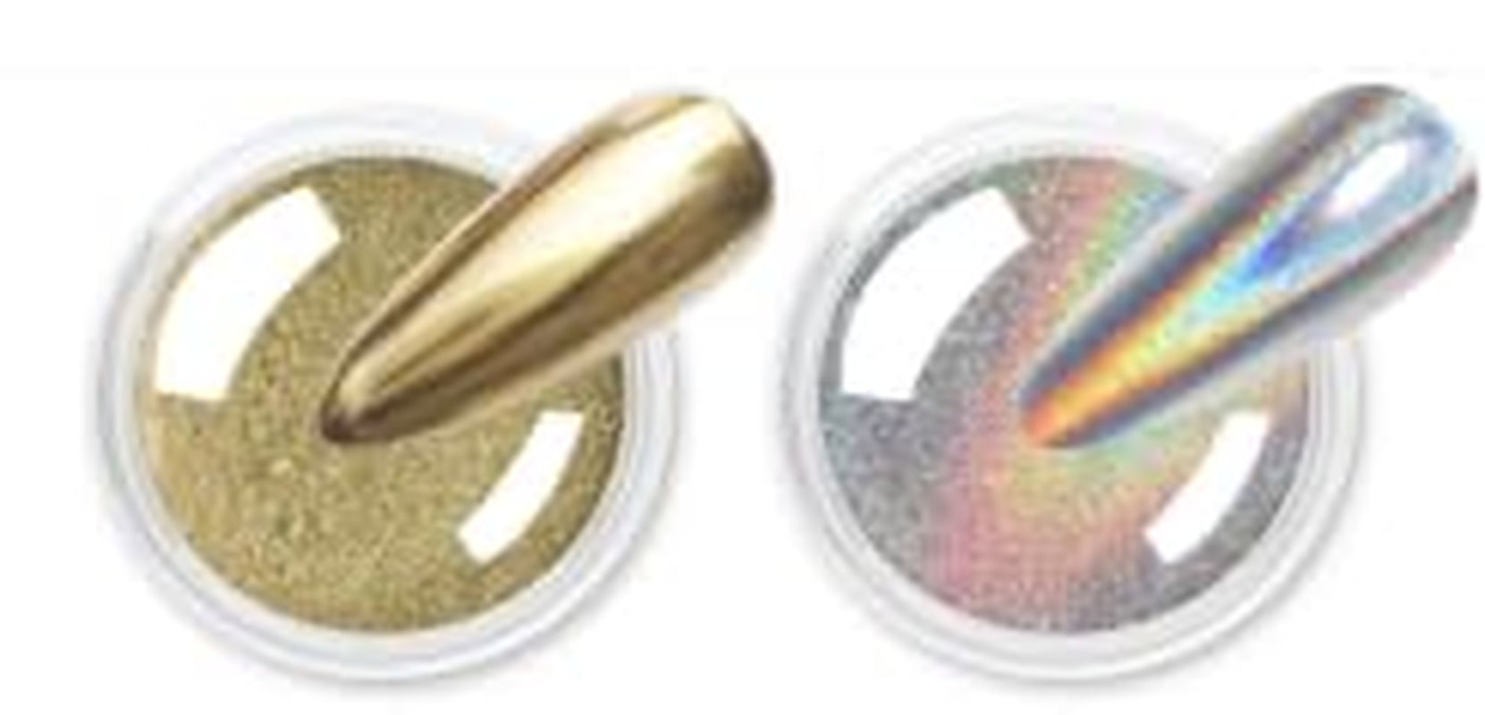 BISHENGYF Silver Chrome Nail Powder – Metal Holo Chromfarbener Nagelpuder, 1G Cromepulver Nägel Glitzer Glänzende Silver Nagelpulver Spiegeleffekt Pigment Nagelkunst, Diy-Design-Dekor Frauen Geschenk