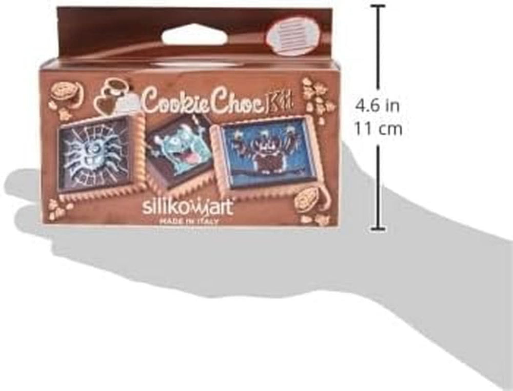 Silikomart 22.172.77.0165 CKC, 12 Monstres en Chocolat sur Biscuits Kitchen Naty Shop
