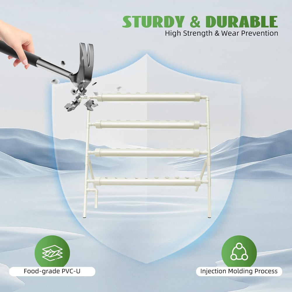 Kit de culture hydroponique 36 trous système d'irrigation des plantes hydroponiques Kit de culture hydroponique pour jardin maison jardin bureau