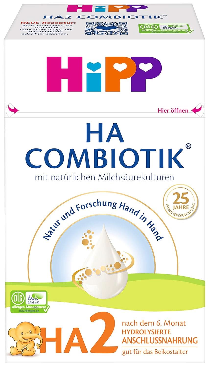 Aliment lacté Hipp HA Combiotik HA2 Combiotik, 600G, paquet de 4 (4 x 600G) Mère et Enfant Naty Shop