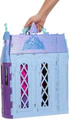 Mattel Disney Frozen - Maison de poupée Castle Arendelle (60 cm +) avec poupée Elsa, 4 aires de jeux et 15 meubles et accessoires Disney Frozen II, HLW61