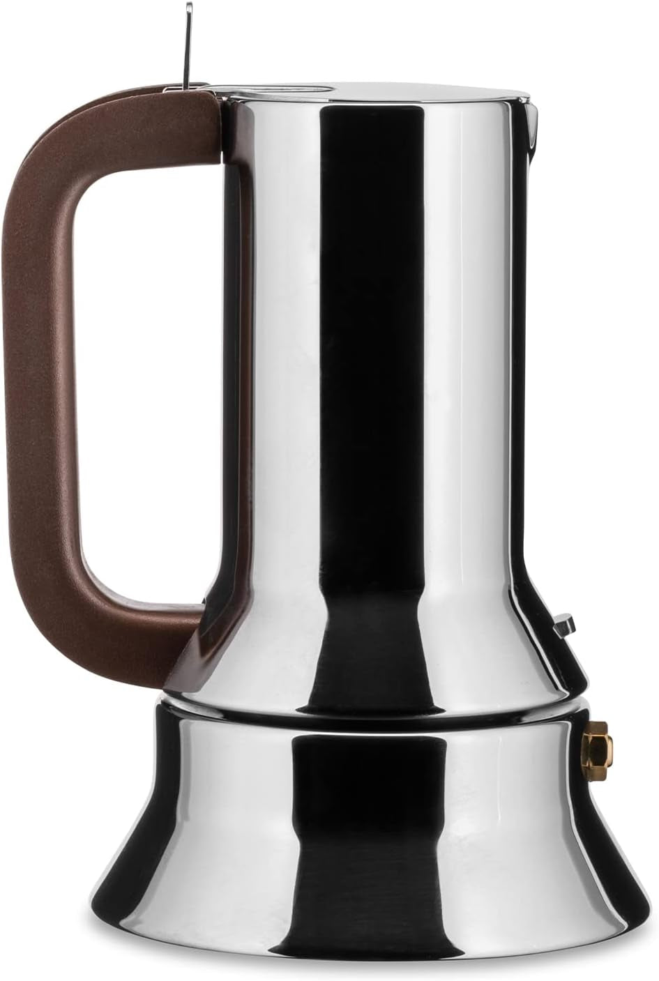 Alessi 9090/6 Espresso avec 6 tasses pour induction, acier inoxydable, argent, 15,5 x 13,5 x 27 cm