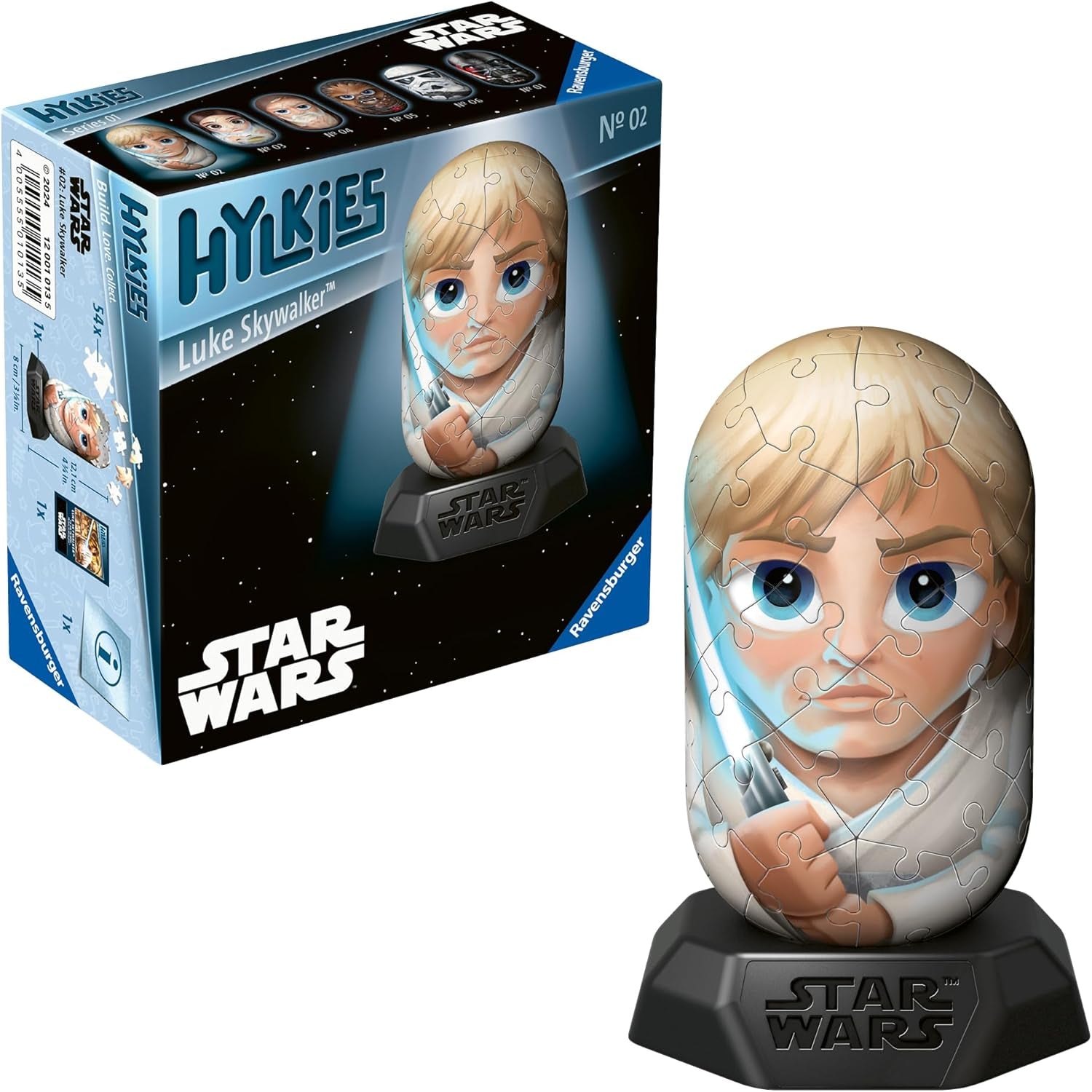 Ravensburger Hylkies : Figurines à collectionner Star Wars DIY - Figurine #03 - Princesse Leia - Construire, tomber amoureuse, collectionner - Mini figurines de fans de Star Wars Figurines d'action Naty Shop Luke Skywalker