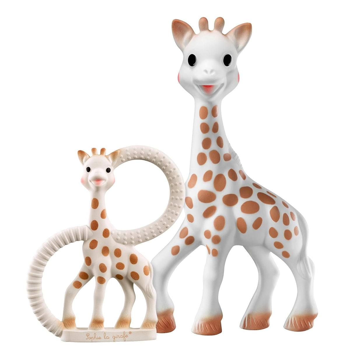Sophie la girafe - Coffret bébé + anneau de dentition - Caoutchouc 100% naturel - Coffret d'activités bébé - Jouet d'éveil