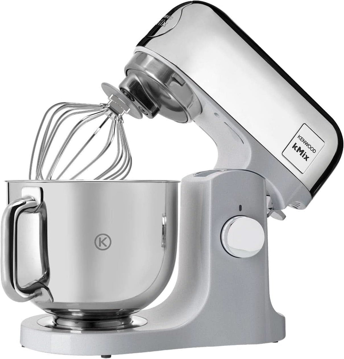 Kenwood Kmix Editions KMX760CH Machine de cuisine, 5 L Edelstahl Schüssel, Safe-Use-Sicherheitssystem, Metallgehäuse, 1000 Watt, Inkl. 3-Teiligem Patisserie-Set Und Spritzschutz, Chrom Mère et Enfant Naty Shop