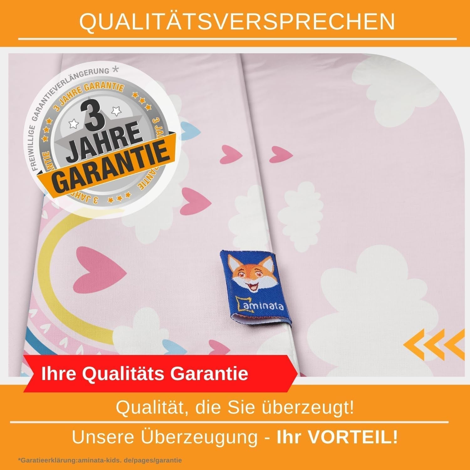 Aminata Kids linge de lit enfant, arc-en-ciel, réversible Linge de lit - enfant Naty Shop