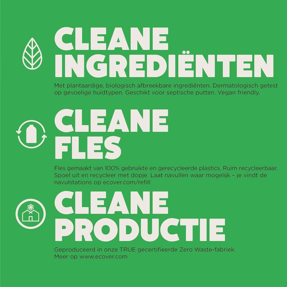 Lessive Ecover Color Fleur de Pommier & Freesia, Lessive liquide aux ingrédients végétaux pour préserver et protéger les vêtements Naty Shop