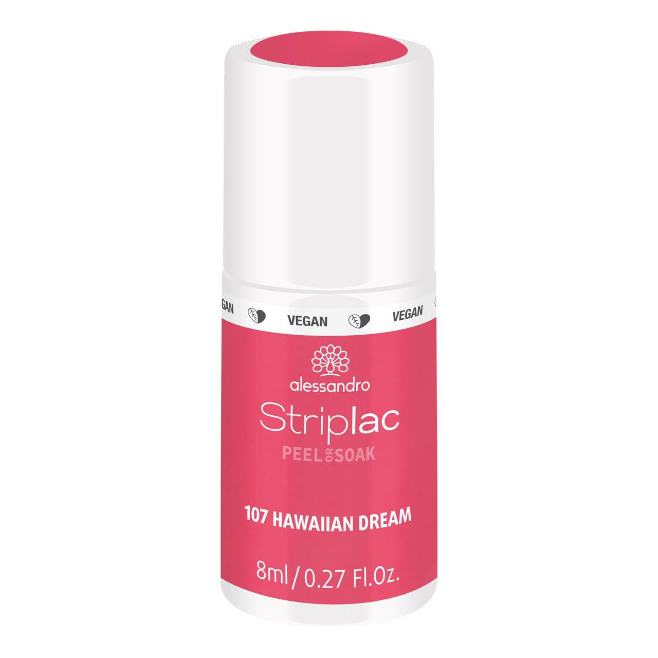 Vernis à ongles UV Alessandro Striplac Hawaiian Dream – Délicat et longue durée – S'enlève facilement grâce à la technologie Peel-Off Removal – Vegan et cruelty-free – 8 ml