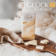 Lindt LINDOR Chocolat blanc, barre de 100 grammes Bonbons au chocolat Naty Shop