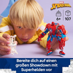 LEGO | Marvel Spider-Man Mech vs. Anti-Venom - Super Hero Figure Building Toy with 2 Minifigures for Imaginative Role Play - Gift for 6 Plus Year Old Boys and Girls 76308