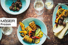 MÄSER Serie Frozen, Geschirr Set Aus Keramik Für 4 Personen, 16-Teiliges Kombiservice Mit Organischen Formen, Farblich Gesprenkeltes Service, Steinzeug, Türkis-Grün Ensembles de vaisselle Naty Shop