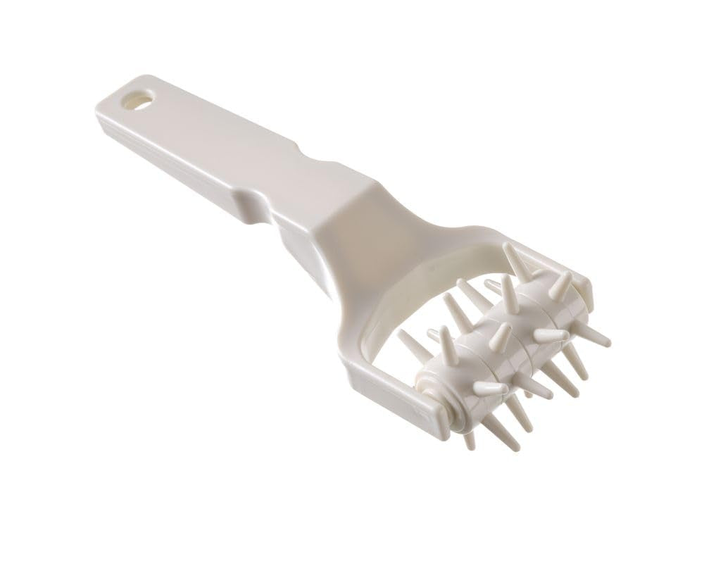 HENDI Rouleau à pâte, coupe-pâte, coupe-grille de pâte, pour plans de travail humides de gâteaux et de pâte à pâtisserie ainsi que de pâte à pizza, 77 x 210 mm, polypropylène