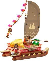 LEGO Ç€ Disney Moana 2 : Le radeau d'aventure de Moana - Bateau jouet avec voiles, pont amovible, feu de camp et 3 mini-poupées dont Loto et Moni - Cadeau pour les filles de 6 ans et plus et les fans - 43270 Jeux de construction Beuche den LEGO-Store